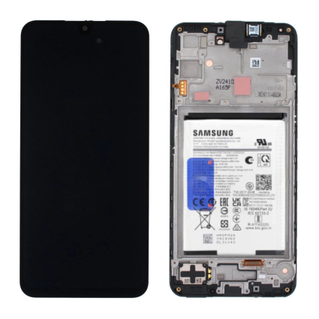 Samsung Galaxy A16 5G (A165F) Black Screen + Frame + Battery (Original Disassembled) - Grade A
