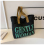 Sac à bandoulière en toile 33*41*12cm - Noir Vert
