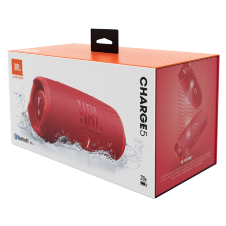 JBL Charge 5 Portable Bluetooth Speaker - JBLCHARGE5RED - Red