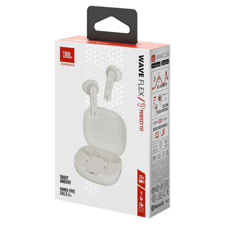 Écouteurs Bluetooth JBL Wave Flex TWS - JBLWFLEXWHT - Blanc