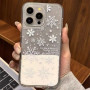 Moving Snowflakes Soft Glue Protective Case for iPhone