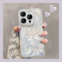 Silver Butterfly PC Protective Case for iPhone