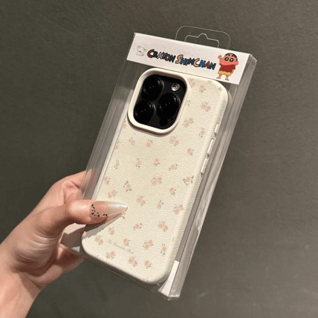 Full Screen Flowers TPU Protective Case for iPhone - White