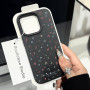 Coque de protection en texture "Litchi" pour iPhone - musicaux et finition mate