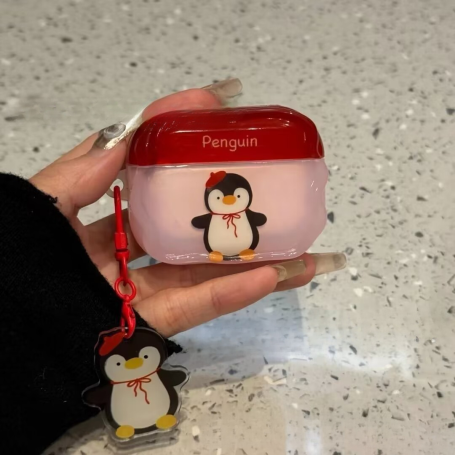 Transparent Protective AirPods Case - Cartoon Animals
