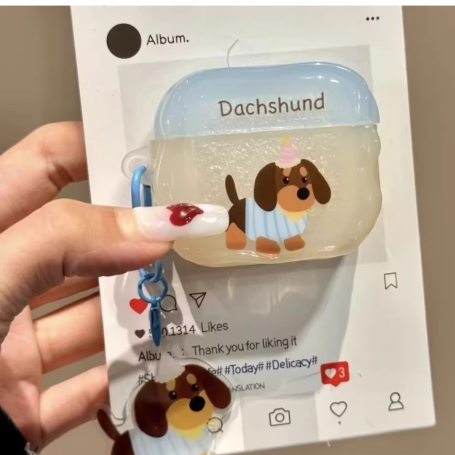 Transparent Protective AirPods Case - Cartoon Animals