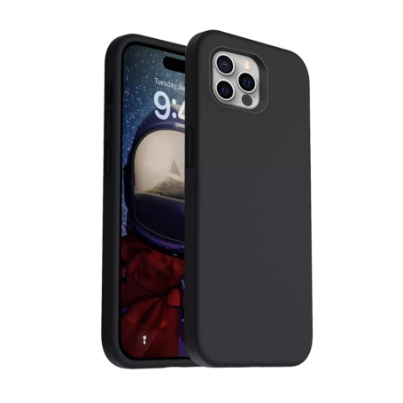 iPhone 16 Pro Black Leather Case