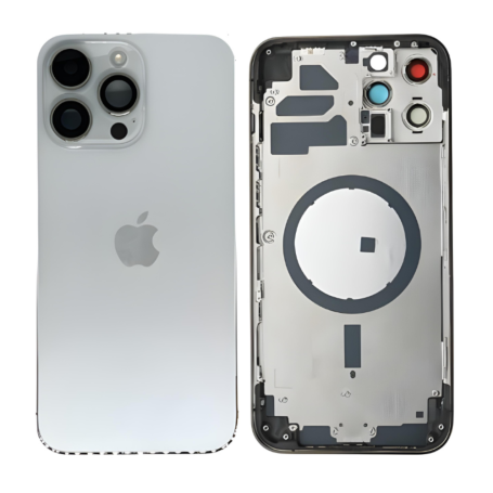 Châssis Vide iPhone 14 Pro Max Argent (Origine Demonté) - Grade AB