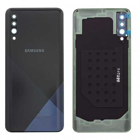 Vitre arrière Samsung Galaxy A30S (A307F) Noir (Original Démonté) -Grade AB
