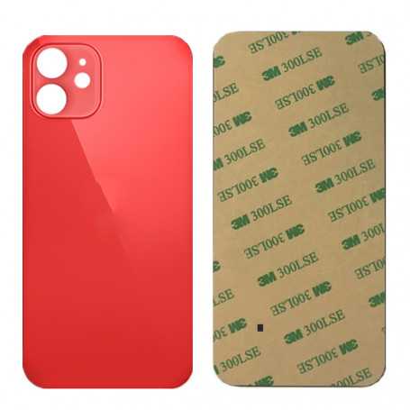 iPhone 12 Back Glass Red (Large Hole) With Logo