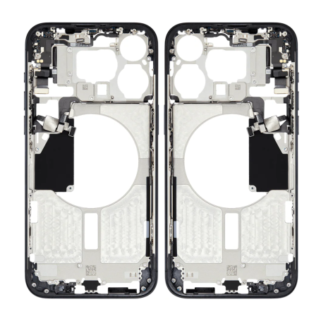 Empty Frame without Rear Glass iPhone 15 Pro Max Black - (Original Disassembled) Grade AB