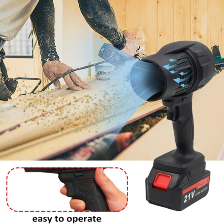 Ultra Powerful Cordless Blower Fan 1500mAh 21V 210km/h Wind Speed