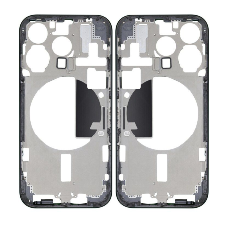 Châssis Vide sans Vitre Arrière iPhone 15 Pro Max Noir - (Origine Demonté) Grade B