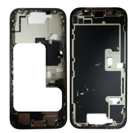 IPhone 16E Chassis without Rear Glass without Battery White (Original Disassembled) Grade AB