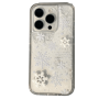 Coque Transparente iPhone Effet Sable Liquide Neige Hiver - Protection Élégante et Unique