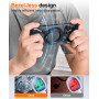iPhone Protection Case without Borders with Rotating Support, MagSafe Magnetic and Shockproof Metal Frame