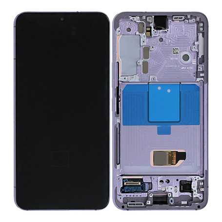 Écran Samsung Galaxy S22 Violet + Châssis 2022 - Service Pack Original GH82-27520F-27521F