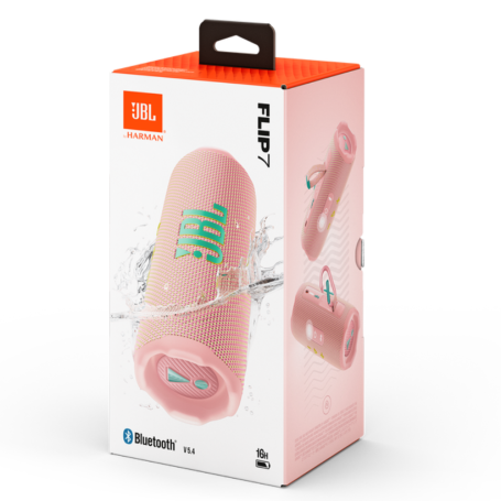 JBL Flip 7 Wireless Bluetooth Speaker - JBLFLIP7PINK - Pink