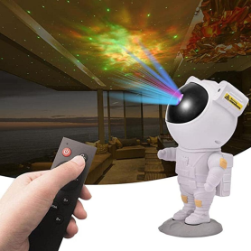 Galaxy Projector Astronaut with Bluetooth Speaker Remote Control for Bedroom and Living Room