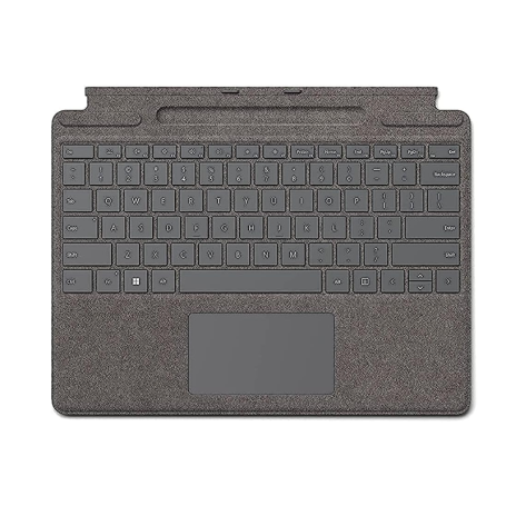 Clavier Microsoft Signature Platinum avec Support pour Surface Pro - QWERTZ Keyboard