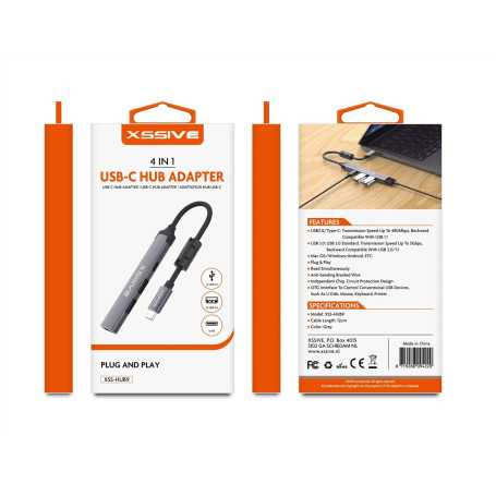 Achetez l'Adaptateur HUB USB-C XSSIVE XSS-HUB9N – Performance et Connectivité Optimales