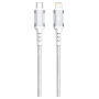 Câble de Charge USB-C/Lightning 30W XSSIVE 2M - Efficacité et Rapidité - Blanc