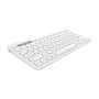 Logitech K380 Multi-Device Bluetooth Keyboard - QWERTY - Spanish Layout - White
