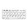 Logitech K380 Multi-Device Bluetooth Keyboard - QWERTY - Spanish Layout - White