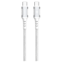 Câble de Charge Rapide USB-C à USB-C 2M 18W XSSIVE XSS-BR-CC-W - Blanc | Haute Performance et Fiabilité