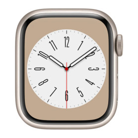 Apple Watch Series 8 GPS 41mm Aluminium Stellaire - Grade AB, Sans Bracelet et Accessoires