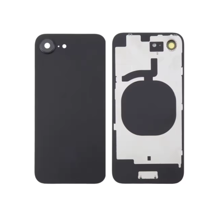 Vitre Arrière iPhone 16e Noir Avec MagSafe Sans Logo - Remplacement Facile et Fiable