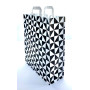 Black & White Kraft Paper Bags with Twisted Handles 32×12×40 cm – Pack of 250