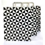 Black & White Kraft Paper Bags with Twisted Handles 32×12×40 cm – Pack of 250