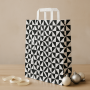 Black & White Kraft Paper Bags with Twisted Handles 32×12×40 cm – Pack of 250