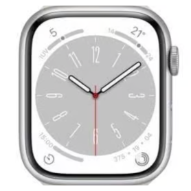 Montre Connectée Apple Watch Séries 8 GPS 41mm Acier Inoxydable Argent - Grade A Sans Bracelet