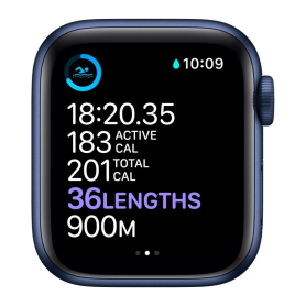 Montre Connectée Apple Watch Series 7 GPS 41mm Aluminium Bleu sans Bracelet Grade AB À Petit Prix