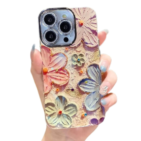 Colorful Begonia Flowers iPhone Case TPU Protective Cover Elegance and Style