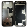 Châssis iPhone 16 Noir sans Vitre Arrière avec Batterie eSIM US - Grade AB Original Démontré