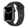 Achetez la montre connectée Apple Watch Series 7 GPS + Cellular 45mm Midnight acier inoxydable - Grade A avec TVA sur la marge