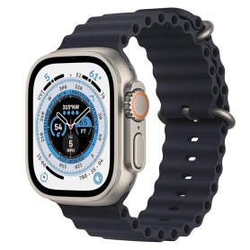 Apple Watch Ultra Cellulaire 49mm Titane Naturel - Grade A avec Boîte & Accessoires - Bracelet Océan Minuit
