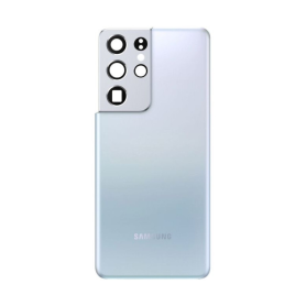 Samsung Galaxy S21 Ultra 5G Phantom Silver Rear Glass Grade B - Original Replacement