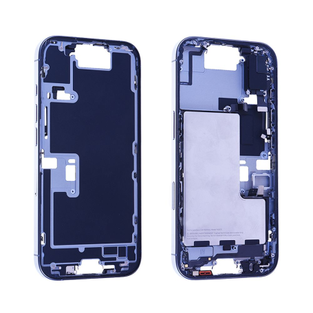 iPhone 16 Plus Rear Chassis with Battery Blue Grade B - Original Disassembled No Rear Glass
