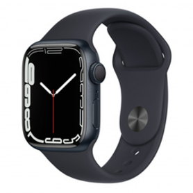 Smartwatch, Wearable Tech - Montre Connectée Apple Watch Series 7 GPS 41mm Minuit Aluminium avec Bracelet - Grade AB (TVA Sur Ma