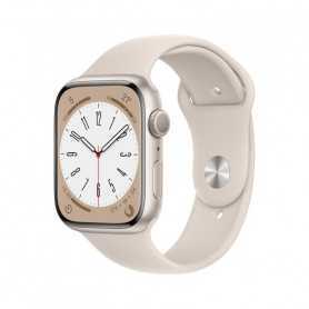 Acheter Apple Watch Séries 8 GPS 41mm Aluminium Lumière Stellaire - Grade A avec Boîte et Chargeur - Montre Connectée Haut de Ga