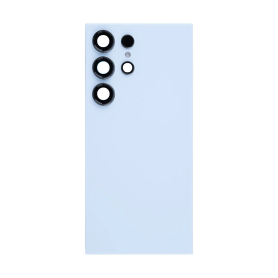 Vitre arrière Samsung Galaxy S24 Ultra 5G Titane Bleu Originale - Pièce de Remplacement Grade A