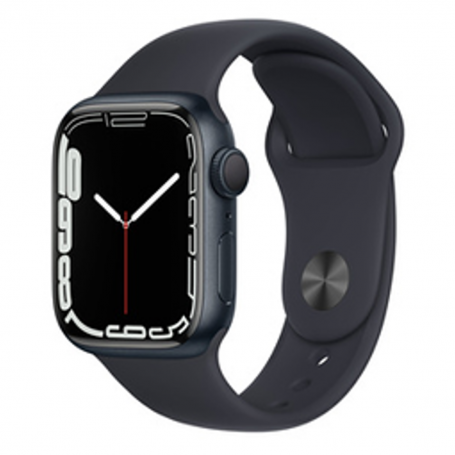 Montre, Bracelet Intelligents - Montre Connectée Apple Watch Series 7 GPS 41mm Minuit Aluminium avec Bracelet - Grade B (TVA Sur