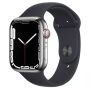 Apple Watch Series 7 Cellulaire 41mm Argent - Acier Inoxydable, Grade A avec Boîte & Chargeur