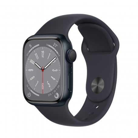Montre Connectée Apple Watch Series 8 GPS 41mm Minuit Aluminium Grade A avec Boîte et Chargeur - Achat en Ligne