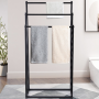 3-Tier Metal Towel Rack - Space-Saving & Stylish - Perfect for Bathrooms - 86x76x66x44x21cm