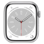 Montre Connectée Apple Watch Series 8 Cellulaire 45mm Blanc Acier inoxydable - Grade A, Boîte & Chargeur Inclus